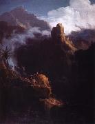 Thomas Cole johannes doparen i vildmarken Spain oil painting artist